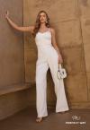 Perfect Way - MACACÃO PANTALONA FEMININO OFF WHITE