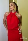 VESTIDO MIDI FEMININO VERMELHO PERFECT WAY