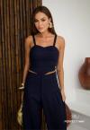 Perfect Way - CROPPED FEMININO AZUL MARINHO