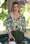 BLUSA ESTAMPADA FEMININA VERDE PERFECT WAY