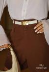 SHORTS CÓS DUPLO ALFAIATARIA FEMININO cacau PERFECT WAY