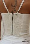 CROPPED FEMININO BORDADO OFF WHITE PERFECT WAY