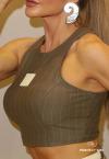 CROPPED FEMININO verde militar PERFECT WAY