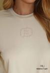 T-SHIRT CROPPED OVER FEMININA ESTAMPADA GELO PERFECT WAY