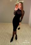 Perfect Way - VESTIDO MIDI FEMININO PRETO