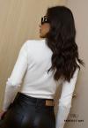BLUSA FEMININA TRICO  BRANCO PERFECT WAY