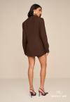 BLAZER COLETE FIXO  FEMININO MARROM TERRA PERFECT WAY