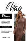 VESTIDO MAXI MIDI FEMININO TRICÔ C/ BORDADO MANUAL cacau PERFECT WAY