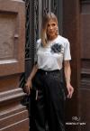 Perfect Way - T-SHIRT FEMININA ESTAMPADO off white