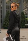 BLUSA COURO SINTETICO (PU) FEMININA PRETO PERFECT WAY