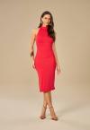 VESTIDO MIDI FEMININO VERMELHO PERFECT WAY