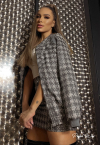 CONJUNTO JAQUETA MAX BOMBER + SAIA CINZA PERFECT WAY