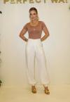 CALÇA COS ALTO E PUNHO FEMININA OFF WHITE PERFECT WAY
