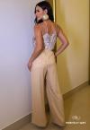 BLUSA FEMININA ESTAMPADA NUDE COM TERRA PERFECT WAY