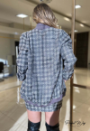 CONJUNTO JAQUETA MAX BOMBER + SAIA CINZA PERFECT WAY