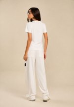 T-SHIRTS TENCEL DET METAL OMBRO OFF WHITE PERFECT WAY