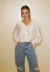 CAMISA FRENTE TRANSPASSADA EM NÓ OFF WHITE PERFECT WAY