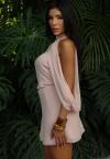VESTIDO SOLTO C/ PLA FLUIDA FEMININO ROSA PERFECT WAY