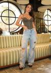 Perfect Way - CALÇA FEMININA JEANS COS BAIXO DESTROYED