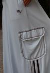 SAIA MAX MIIDI C/ BOLSOS REC A FIO C/ GALOES FEMININA AZUL PERFECT WAY