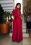 CONJUNTO CROPPED + CALÇA PANTALONA  VERMELHO PERFECT WAY