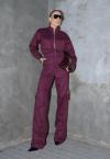 JAQUETA COM BOLSOS UTILITARIO FEMININA burgundy PERFECT WAY
