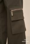 CALÇA COM BOLSOS UTILITARIO FEMININA verde militar PERFECT WAY
