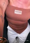 CROPPED FEMININA S/ ALÇA CACAU PERFECT WAY