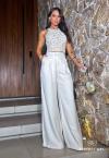 CROPPED FEMININO BORDADO CRU PERFECT WAY