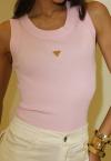 REGATA MALHA VISCOSE COM POLIAMIDA C/ METAL PERSONALIZADO ROSA PERFECT WAY