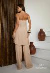 BLUSA FEMININA ALONGADA C/ TOP nude PERFECT WAY