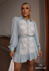 VESTIDO CHEMISE  AZUL CLARO PERFECT WAY