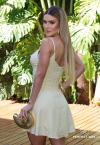 VESTIDO FEMININO CURTO AMARELO PERFECT WAY
