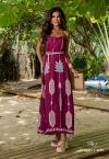 Perfect Way - VESTIDO MAXI MIDI ESTAMPADO ROXO