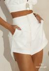 SHORTS FEMININO CÓS ALTO OFF WHITE PERFECT WAY
