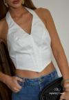 TOP FEMININO OFF WHITE PERFECT WAY