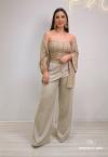 KIMONO BORDADO FEMININO caqui PERFECT WAY