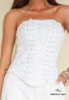 CORPETE ALONGADO FEMININO OFF WHITE PERFECT WAY