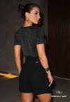 SHORTS FEMININO PRETO PERFECT WAY