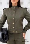JAQUETA FEMININA VERDE MILITAR PERFECT WAY