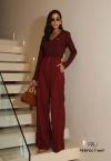 BLUSA  DECOTE V BORD INDUSTRIAL FEMININA burgundy PERFECT WAY