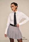 SHORTS SAIA  C/ PREGAS FEMININO CINZA PERFECT WAY