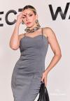 VESTIDO JUSTO MIDI CINZA PERFECT WAY