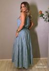 SAIA MAXI MIDI FEMININA azul claro PERFECT WAY