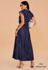 SAIA MAXI MIDI  azul escuro PERFECT WAY