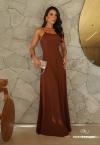 VESTIDO LONGO  UM OMBRO SÓ FEMININO cacau PERFECT WAY