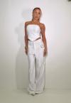 CORPETE ASSIMÉTRICO FEMININO OFF WHITE PERFECT WAY