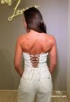 CORPETE ALONGADO FEMININO OFF WHITE PERFECT WAY