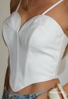 CROPPED  FEMININO OFF WHITE PERFECT WAY