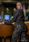 CONJUNTO BLAZER + CALÇA  PRETO PERFECT WAY